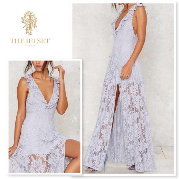 NWOT The Jetset Diaries Lace Lilac Dress, Small - Picture 5 of 8